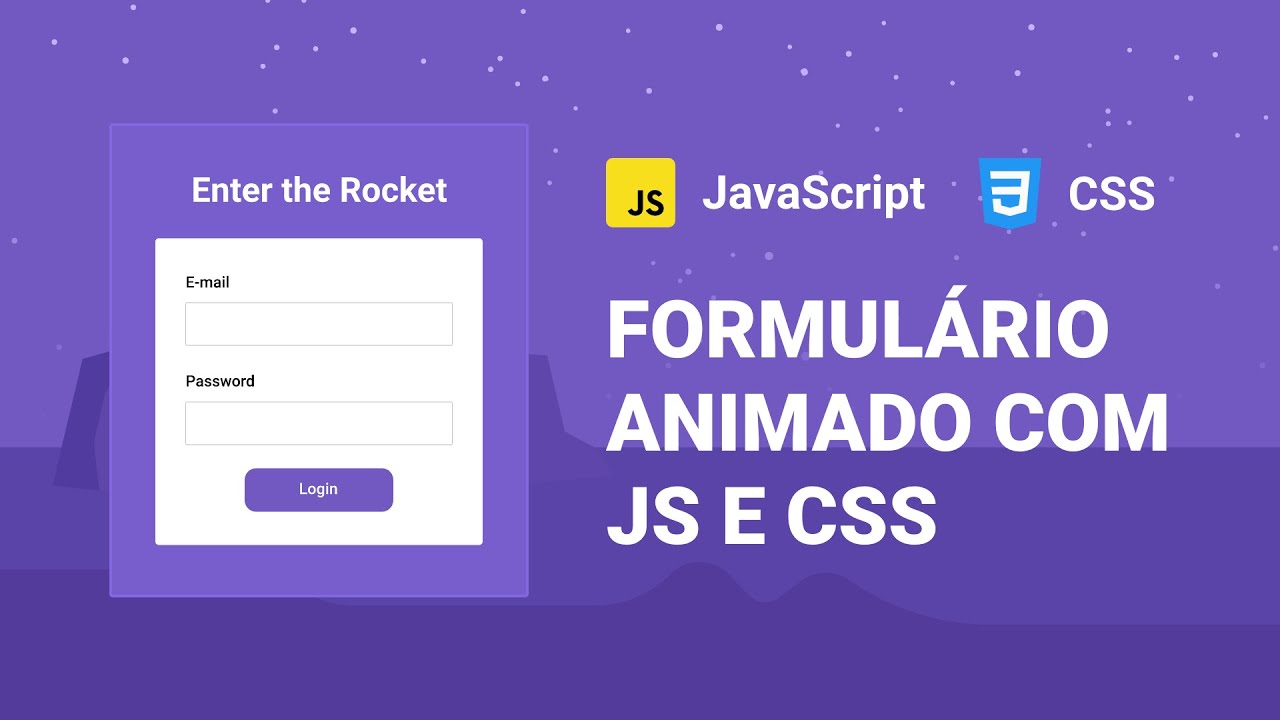 Formulário Animado com JS puro e CSS Animation | Mayk Brito