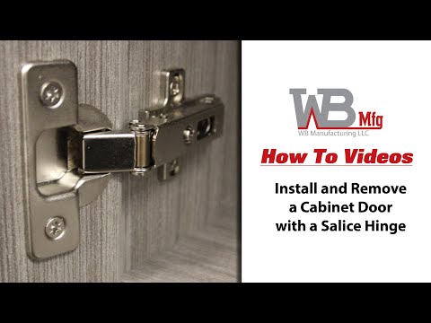 How to Install and Remove a Cabinet Door with a Salice...