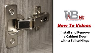 How to Install and Remove a Cabinet Door with a Salice Hinge