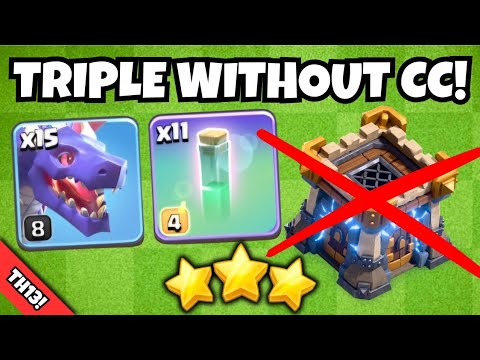 No Clan Castle Troops Needed to 3 STAR with This TH13 Attack Strategy! | Clash of Clans 
