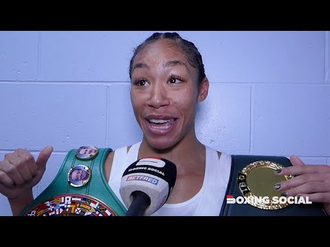 Alycia Baumgardner REACTS to Stunning TKO of Terri Harper in Sheffield | Confirms Rematch Clause