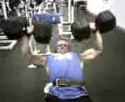 18 year old Incline benching 120DBx5 at 185