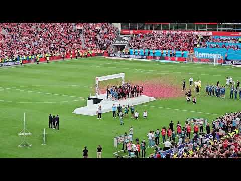 18.05.2024 Leverkusen BayArena Schalenübergabe