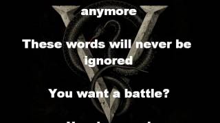 Bullet For My Valentine-You Want a Battle?(Here&#39;s a War) - Lyric video