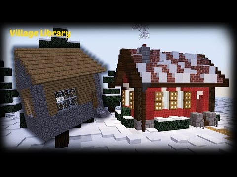 minecraft how to remodel a village house villager library