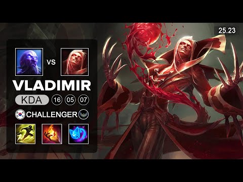 Vladimir vs Ryze Top - KR Challenger - Patch 25.23 Season 15