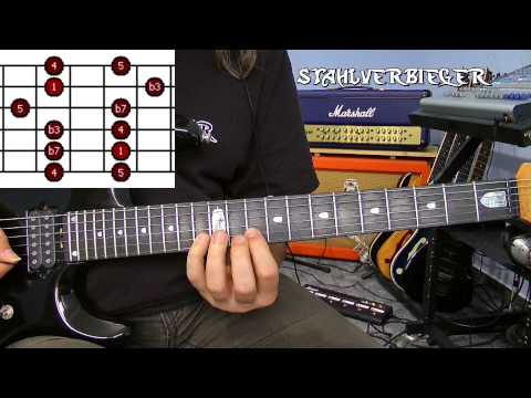 Gitarre lernen - Die Tonleitern - Die Pentatonik - Fingersatz3