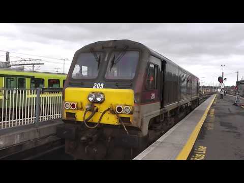 NIR class 201 (209) hooks up to the Enterprise - Connolly Station, Dublin