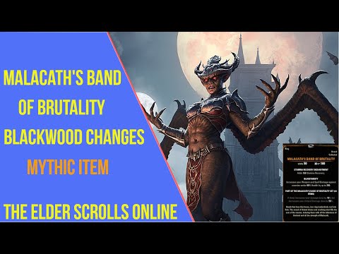 ESO Malacath's Band of Brutality Changes - Blackwood