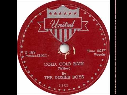 Dozier Boys - Cold, Cold Rain - United 163 - (1953)