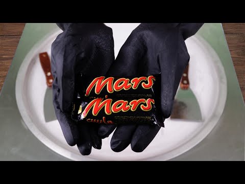 MARS Ice Cream Rolls / ASMR / Make Ice Cream Rolls with Mars Chocolate Bar /Fried rolled ice cream