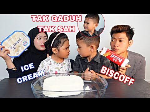 BUAT HAL MAKAN ICE CREAM BERGADUH PULAK CACA DAN RAYYAN 😱‼️