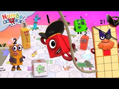 The Treasure of Hexagon Island! | Make, Arts and Crafts for Kids | Maths Cartoons | Numberblocks - Kingdom Kids Zone, Little Learners - Numberblocks