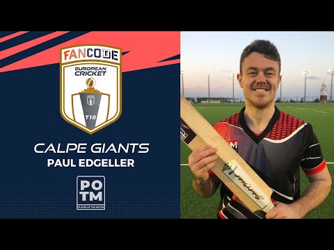 POTM: P.Edgeller - SLG vs CAG | Highlights | Fancode European T10 Gibraltar|Gibraltar 2022|ETT22.017
