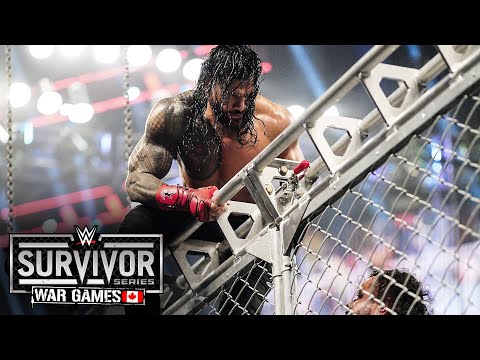 Roman Reigns scales the cage to begin WarGames: WarGames 2024 highlights