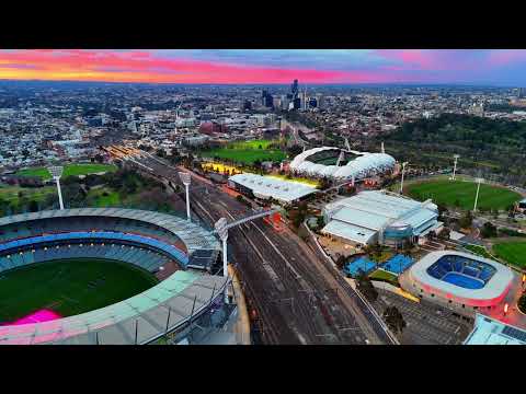 MCG Melbourne 4k Drone video