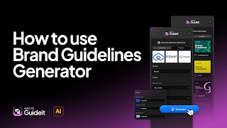 How to Use Brand Guidelines Generator in Guideit V1.0