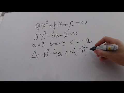 Forma generala a ecuatiei de gradul al doilea ( DELTA MAI MARE DECAT 0)