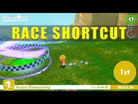 Seaside Kingdom Regular Cup race shortcut, Super Mario Odyssey