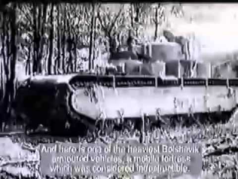 German crew inspecting captured Russian T-35 Heavy Tank