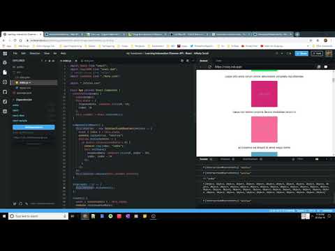 Infinite Scrolling Using Intersection Observer Api Reactjs Live Example