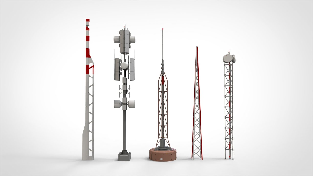 Sci fi mast 1 3D Model