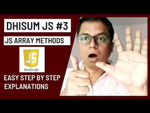 Javascript Array Methods Dhisum Javascript Ep 3 By Subrata Das