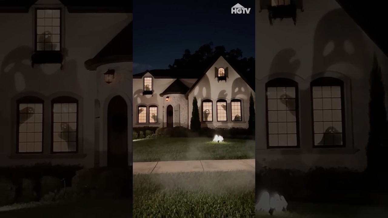 Spook-ify Your House With DIY Ghost Shadow Projections! 👻 #halloween #halloweendecor #diy #howto