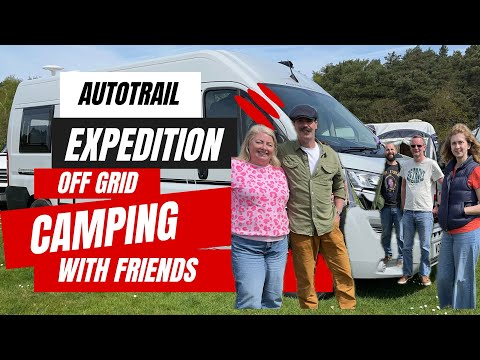 Camping in Surrey with friendsin our AUTOTRAIL Expedition 67