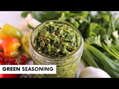 GREEN SEASONING | Jehan Can Cook | Caribbean Green Seasoning