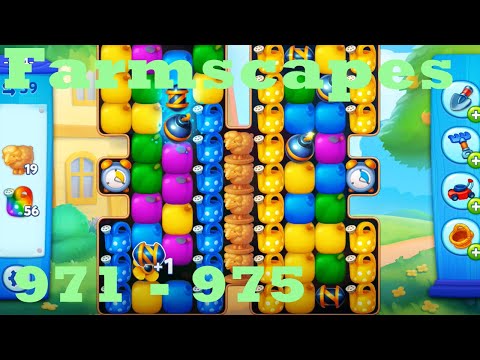 Farmscapes Level 971 - 975 HD Gameplay Walkthrough |  3 - match game | android | ios | pc | app