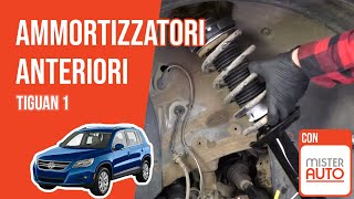Youtube thumbnail of video "Sostituzione ammortizzatori anteriori Tiguan 1 ➿"