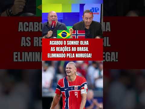 OLHA AS REAÇÕES AO BRASIL ELIMINADO DA COPA DO MUNDO APÓS 2 GOLS DE HAALAND PELA NORUEGA!