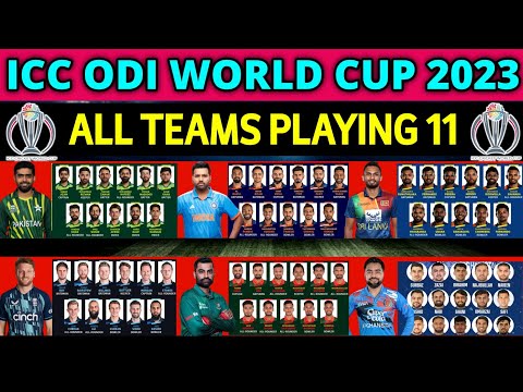 ICC ODI World Cup 2022 - All Teams Playing 11 | ODI Cricket World Cup 2023 All Teams Best Playing 11