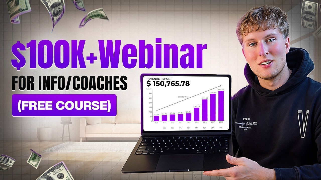 How To Launch $100k+ Live Webinars For Your Coaching Business In 2025 (FREE COURSE)