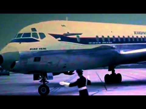 SAS-  Scandinavian Airline System Douglas DC-8-33 pulls to spot at Copehagen