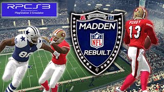 Madden 25 Revamped!! (RPCS3) Gameplay | 2022 NFC Divisional Playoffs 49ers VS Cowboys