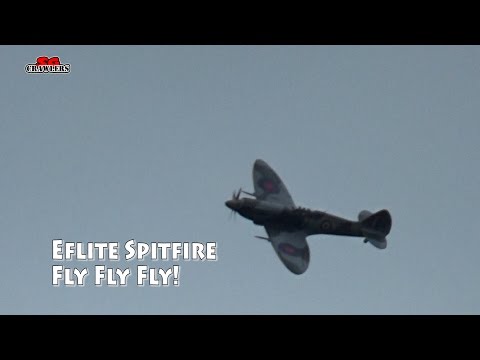 Eflite Spitfire Mk XIV 1.2M BNF RC Warbird at Tuas Flying field