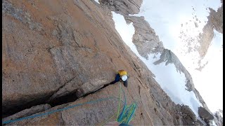 Two Routes on the Diamond on Longs Peak in Spring