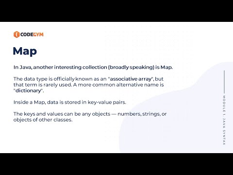 Java Map Codegym University Course