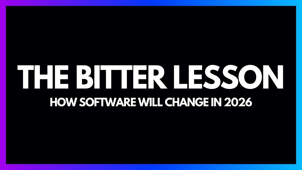 The Bitter Lesson: How Software Changes in 2026