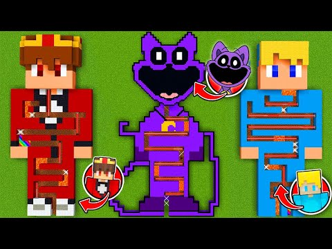 SEMLAKI LABYRINTH vs. CATNAP LABYRINTH vs. UKRI LABYRINTH XXL in Minecraft!