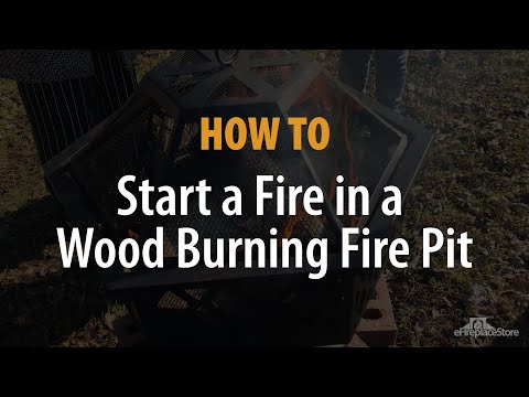 How to Start a Fire in a Wood-Burning Fire Pit - eFireplaceStore