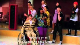 Glee - Lean on me (español)