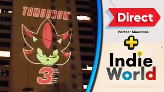 Nintendo Direct (but...Partner) + Sonic Movie 3 Trailer TOMORROW?! (& Indie World!)