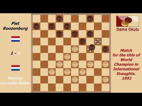 7. Reinier Cornelis Keller - Piet Roozenburg. WK-match 1951.