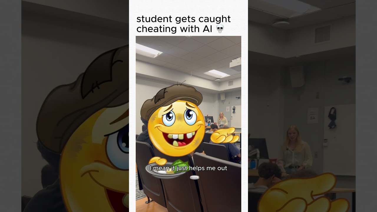 student gets caught cheating with AI 💀