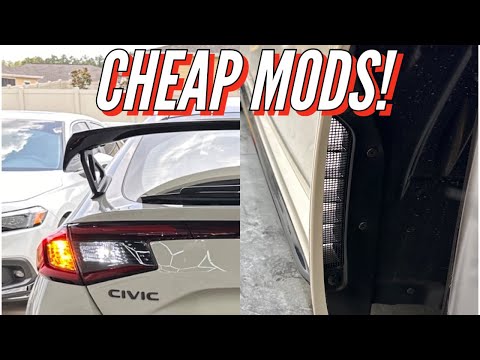 2023 CIVIC TYPE R CHEAP MODS! DIY Fender Guard. LED BLINKERS