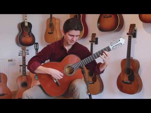 Juan Estruch 1976 "Chet Atkins" yellow label - very nice classical guitar + check video! image 17