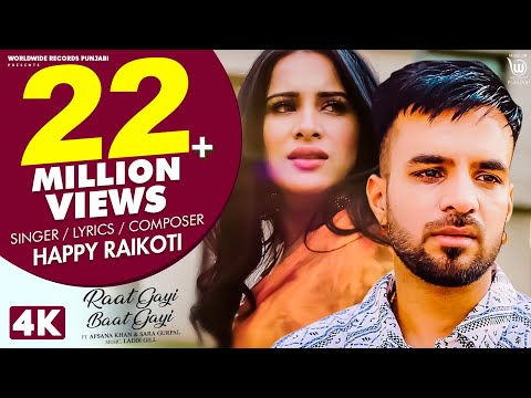 Poster raat gayi baat gayi lyrics – happy raikoti | afsana khan